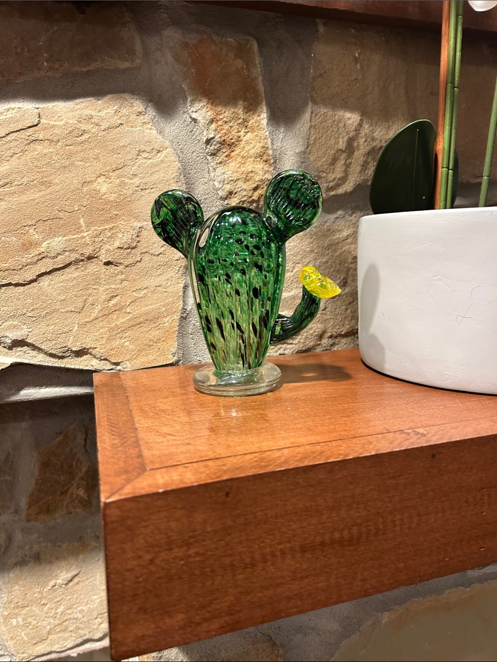 Art glass cactus kitch desert boho southwestern